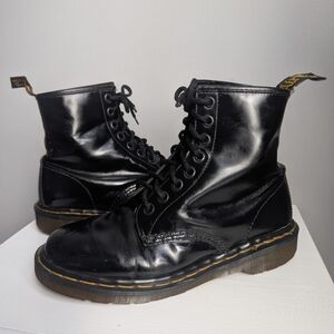 Dr Martens 1460 Patent Leather Lace Up Boots *Made In England